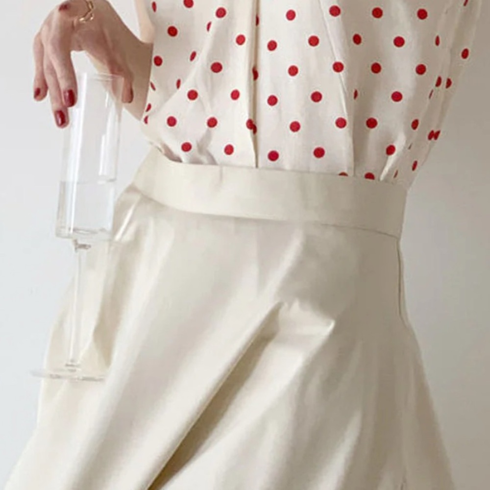 H&M, polka dot top